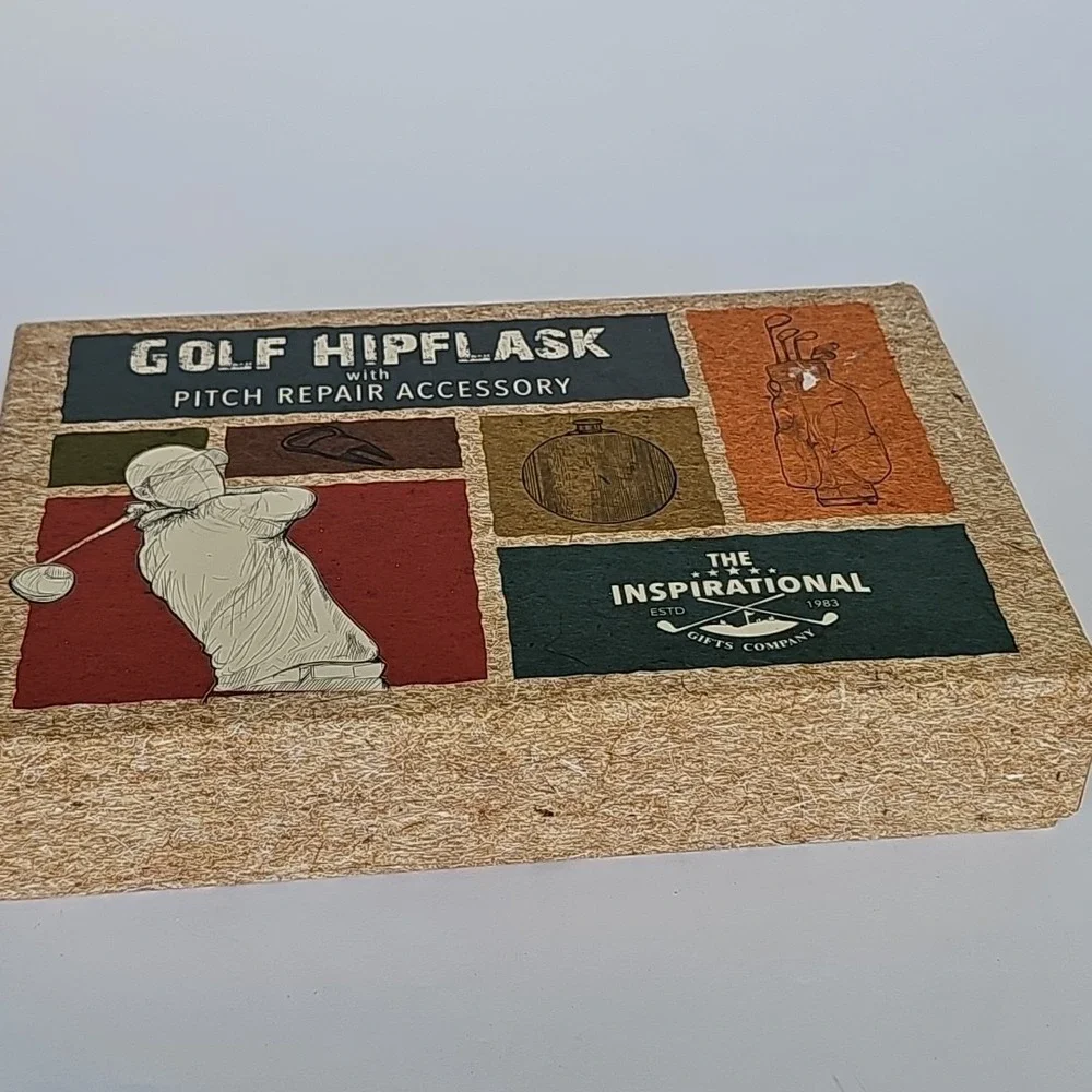 The Inspirational Gifts‎ Company Golf Hip Flask Pitch Repair Tool Set Gift Box